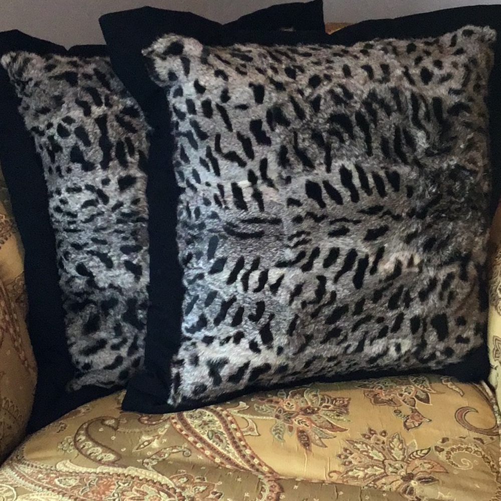 Animal Stencil Rex 24 “ Square Designer Pillows.